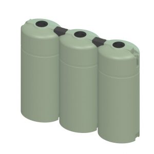 3000L Slimline Water Tank - Mist Green